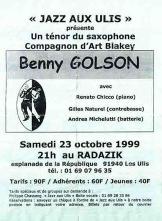 Benny Golson 23-10-1999