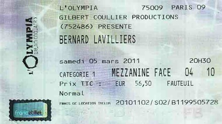 Bernard Lavilliers 05-03-2011 Bernard Lavilliers 05-03-2011