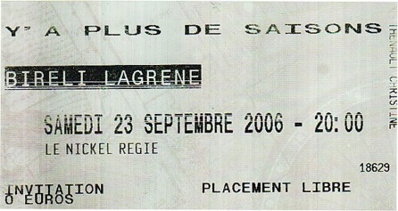 Bireli Lagrene 23-09-2006 Bireli Lagrene 23-09-2006