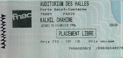 Kalhil Chahine 15-02-1996
