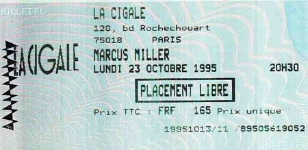 Marcus Miller 23-10-1995