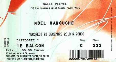 Noel Manouche (Angelo Debarre - Thomas Dutronc) 22-12-2010