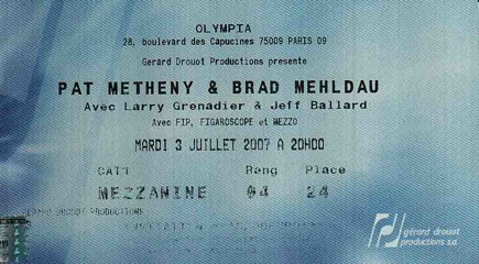 Pat Metheny & Brad Mehldau 03-07-2007