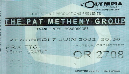Pat Metheny Group 07-06-2002