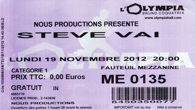 Steve Vai 19-11-2012 Steve Vai 19-11-2012