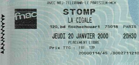 Stomp 20-01-2000 Stomp 20-01-2000